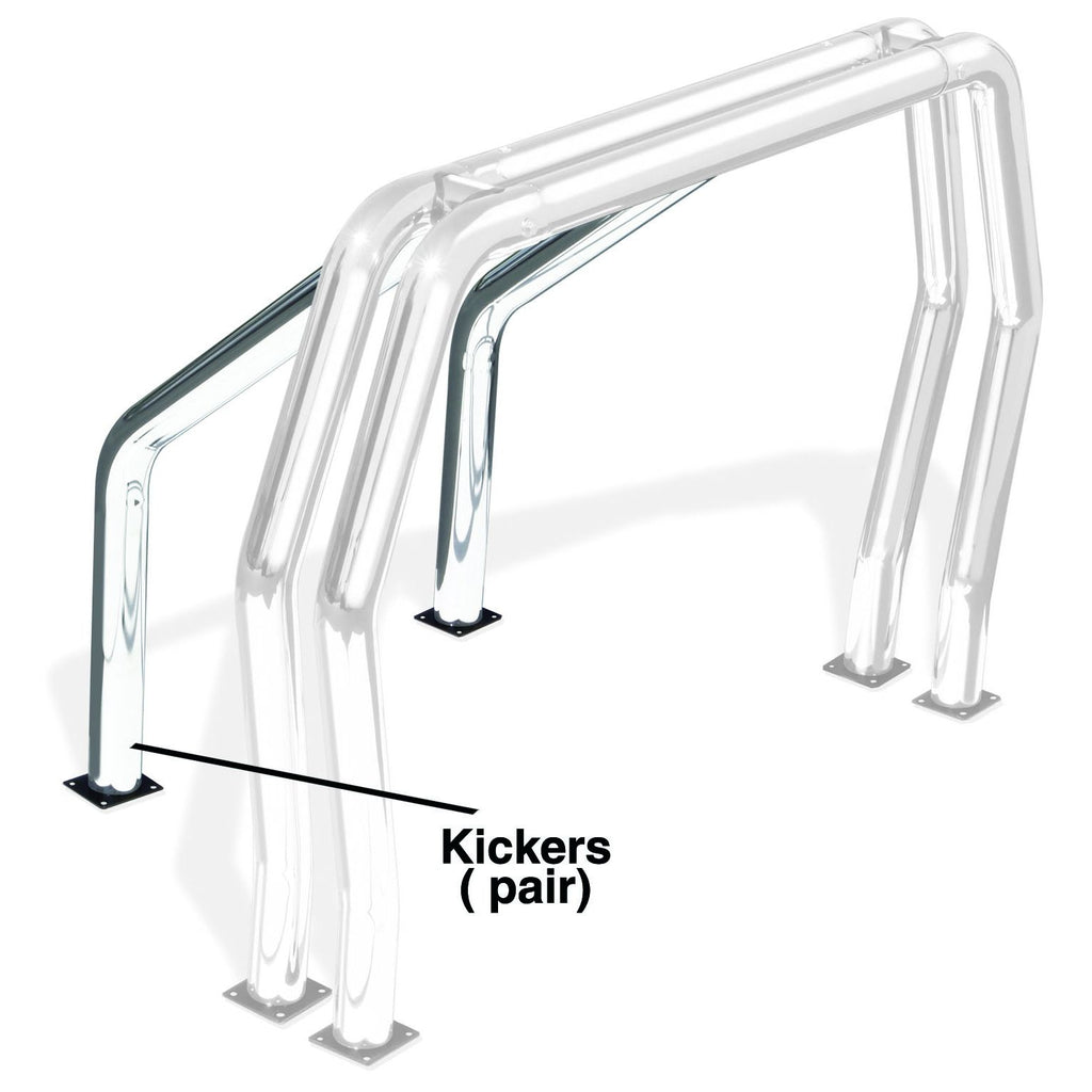 Go Rhino - 9560PS - Go Rhino! Bed Bars - Pair of Kickers (Between Wheel Wells)