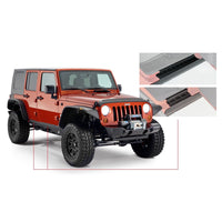 Bushwacker 14012 Black Trail Armor Rocker Panel and Sill Plate Covers for 2007-2018 Jeep Wrangler JK Unlimited 4-Door Pair