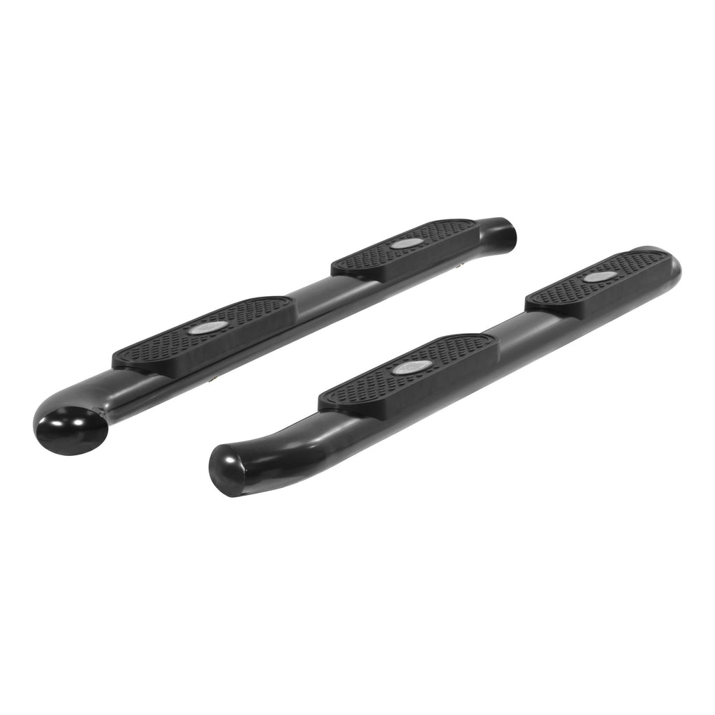 4" Black Steel Oval Side Bars Select Ford F-250 F-350 Super Duty