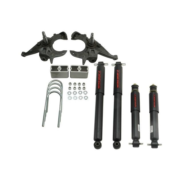 BELLTECH 617ND LOWERING KITS  Front And Rear Complete Kit W/ Nitro Drop 2 Shocks 1982-2004 Chevrolet S10/S15 Pickup 4&6 cyl. (Ext Cab) 2 in. F/3 in. R drop W/ Nitro Drop II Shocks