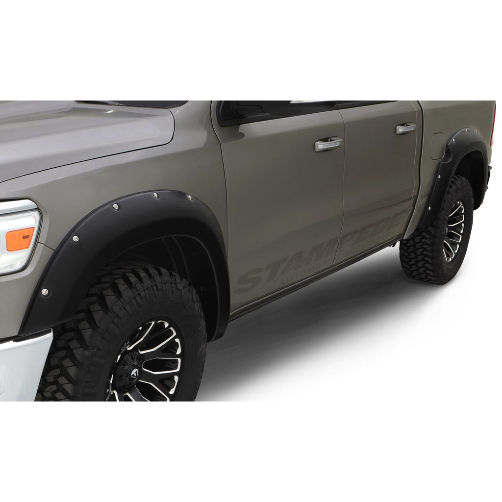 Stampede 8435-5 Black Ruff Riderz Textured Finish 4-Piece Fender Flare for 2016-2021 Nissan Titan XD