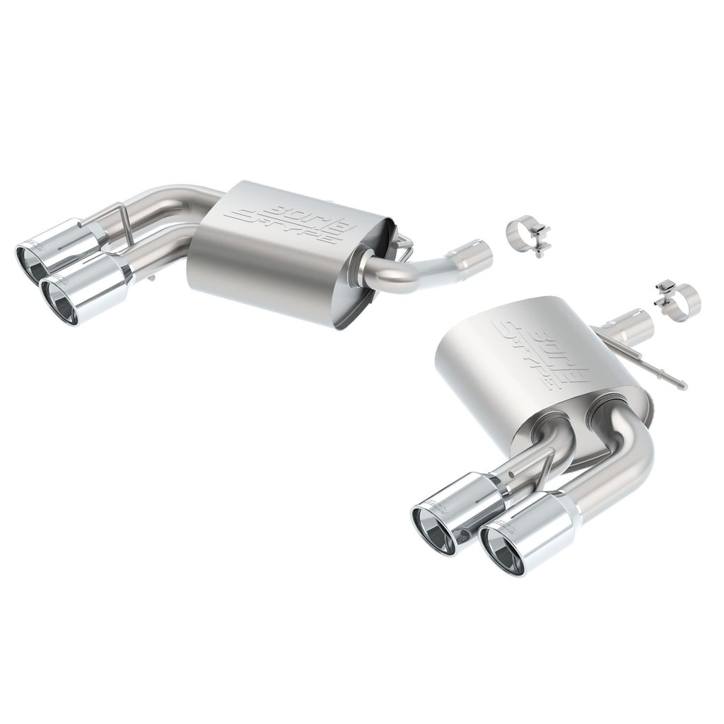 Borla 11926 | Borla S-Type Axle-Back Exhaust System for 2016-2018 Chevrolet Camaro 3.6L V6 Automatic/ Manual Transmission. Rear Wheel Drive 2-Door with Dual Mode Exhaust (NPP).