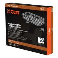 48" x 20" Black Steel Basket Cargo Carrier (1-1/4" 2" Adapter 500 lbs.)