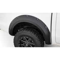 Bushwacker 20090-02 Black Pocket/Rivet Style Smooth Finish Rear Fender Flares for 2011-2018 Ford Ranger