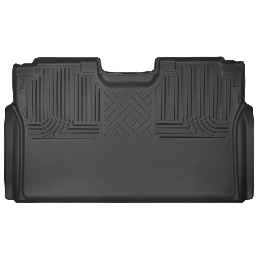 Husky Liners 19371 | Husky Liners 2nd Seat Floor Liner (Full Coverage), Fits 15-C F150 SUPERCREW 2ND SEAT FLOOR LINER BLACK