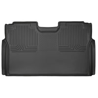 Husky Liners 19371 | Husky Liners 2nd Seat Floor Liner (Full Coverage), Fits 15-C F150 SUPERCREW 2ND SEAT FLOOR LINER BLACK