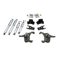 BELLTECH 728SP LOWERING KITS  Front And Rear Complete Kit W/ Street Performance Shocks 1975-1991 Chevrolet Silverado C30 1 Ton (Crew Cab & Dually Only) 3 in. F/4 in. R drop W/ Street Performance Shocks
