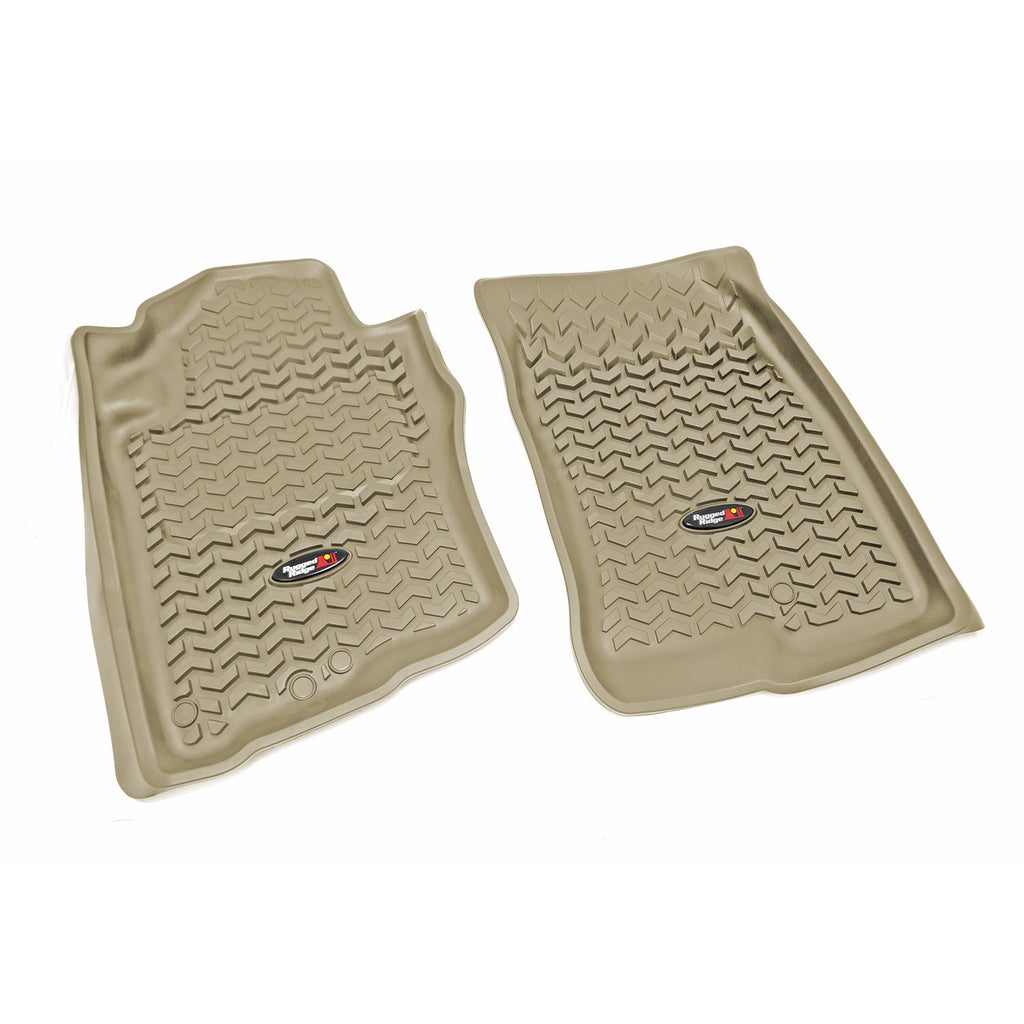 Rugged Ridge 83905.10 | Floor Liners, Front, Tan; 05-12 Nissan Pathfinder/05-15 Xterra