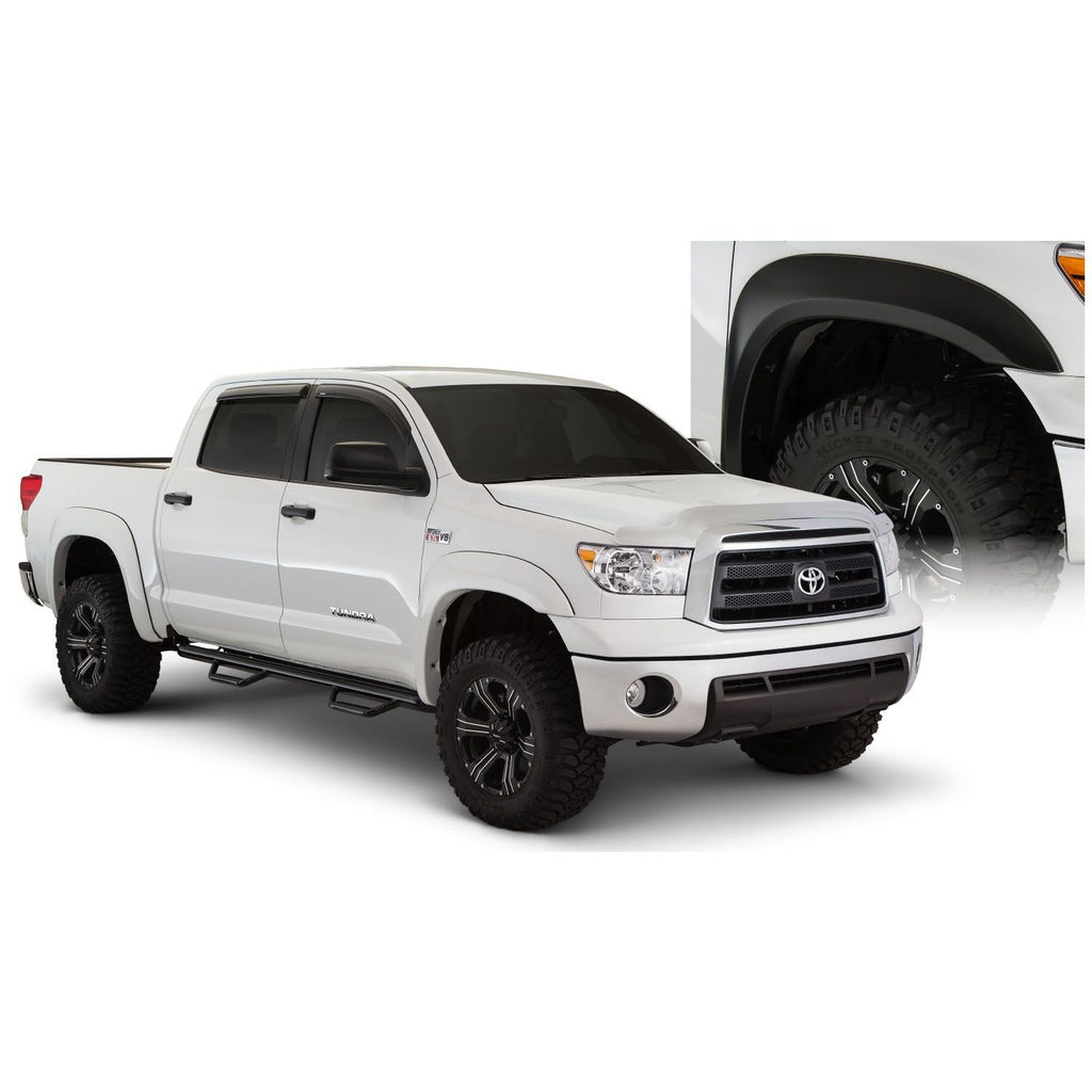 Bushwacker 30916-02 Black Extend-A-Fender Style Smooth Finish 4-Piece Fender Flare Set for 2007-2013 Toyota Tundra