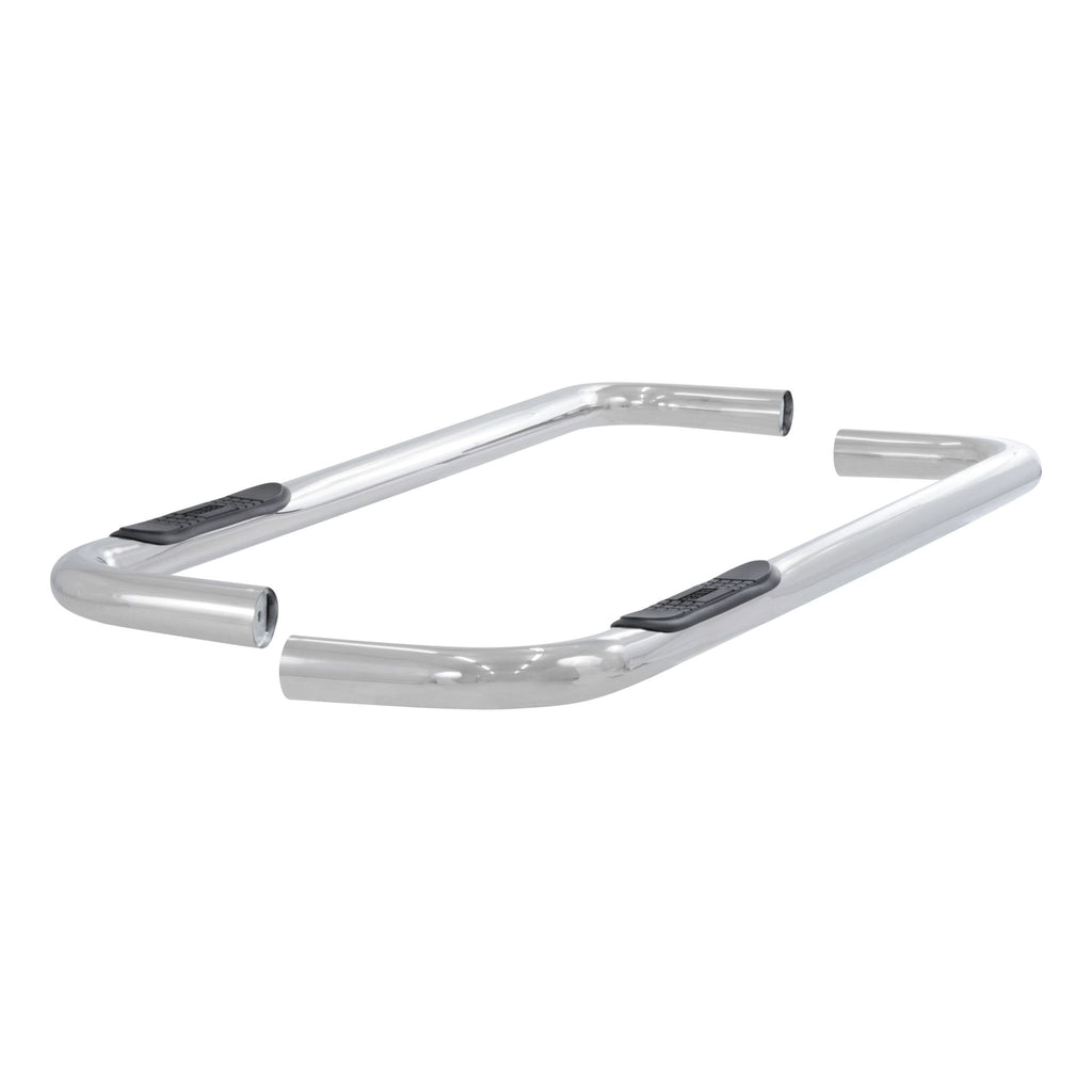 3" Round Polished Stainless Side Bars Select Chevrolet GMC C K