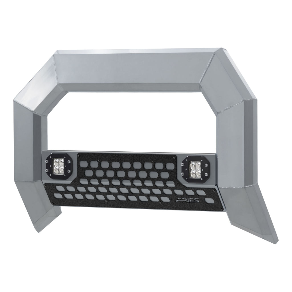 AdvantEDGE 5-1/2" Chrome Aluminum Bull Bar with Lights Select Ford Super Duty