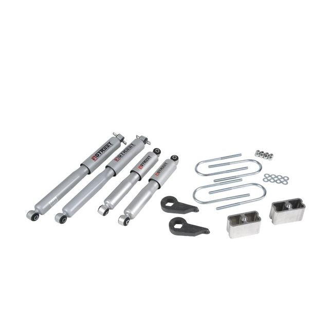 BELLTECH 636SP LOWERING KITS  Front And Rear Complete Kit W/ Street Performance Shocks 1982-1997 Chevrolet S10/S15 Pickup Blazer (4WD exc. ZW-7 option) 1 in. or 3 in. F/3 in. R drop W/ Street Performance Shocks