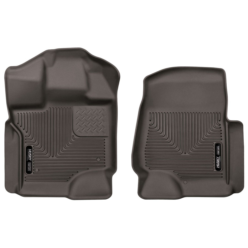 Husky Liners 53340 | Husky Liners Front Floor Liners, Fits 15-C F150 FRONT FLOOR LINERS X-ACT CONTOUR SERIES COCOA