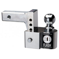 Flash ISBM adj. alum. Ball mount, 4" drop 5" rise, w. tongue wt. scale