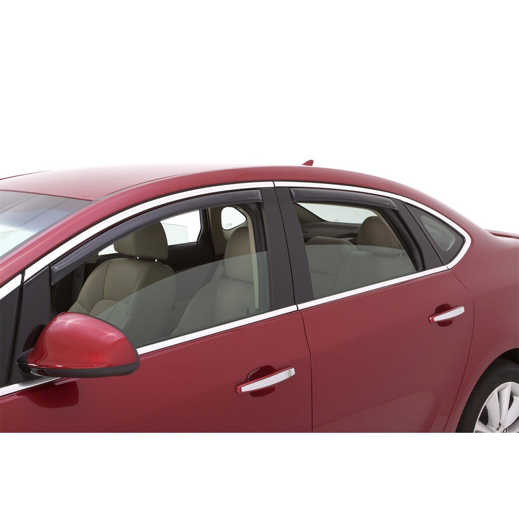 Auto Ventshade 194389 In-Channel Ventvisor Side Window Deflector 4-Piece Set For 2012-2017 Buick Verano