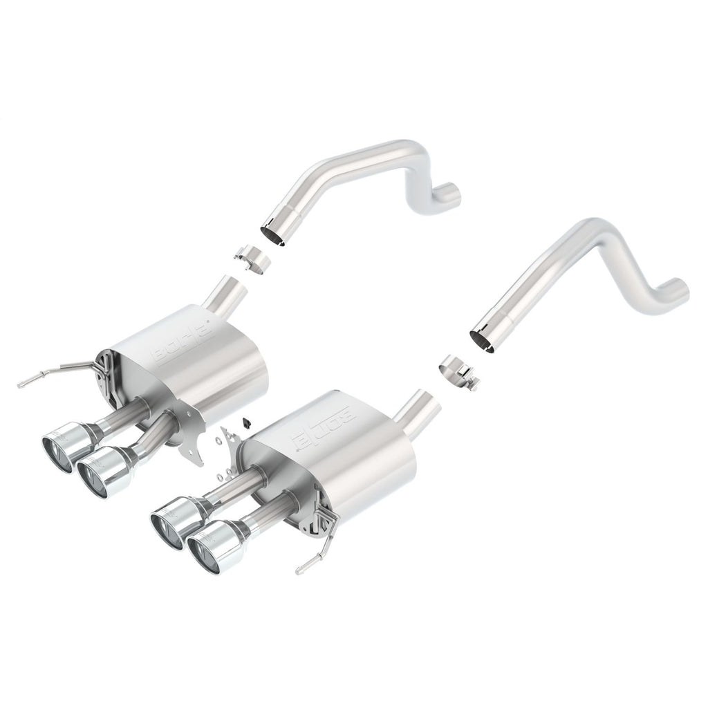 Borla 11910 | Borla S-Type Axle-Back Exhaust System for 2015-2017 Chevrolet Corvette ZO6/2017-2018 Grand Sport 6.2L V8 Automatic; Manual Transmission; Rear Wheel Drive (RWD) 2-Door. WITHOUT NPP Dual Mode Exhaust.