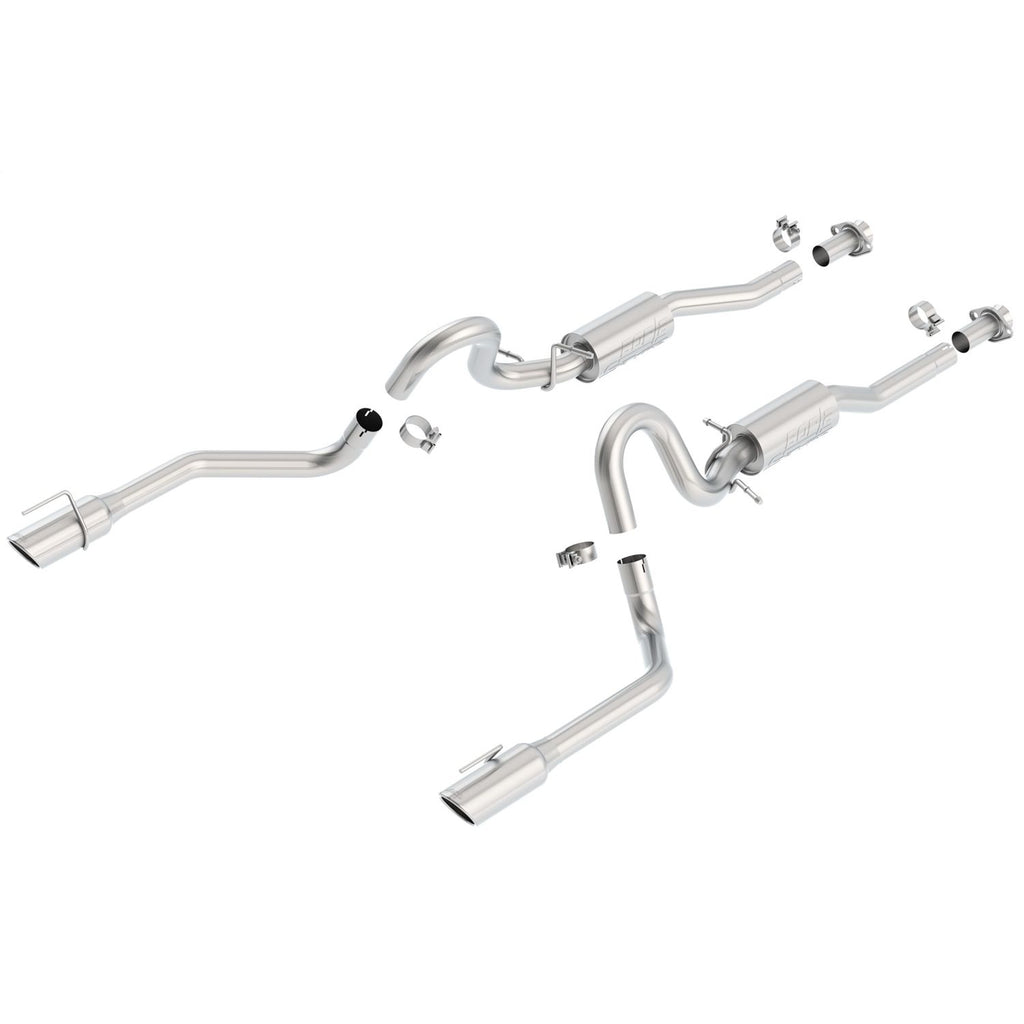 Borla 140067 | Borla S-Type Cat-Back  Exhaust System for 1999-2004 Ford Mustang GT 4.6L V8 Automatic/Manual Transmission Rear Wheel Drive 2-Door Coupe; Convertible.