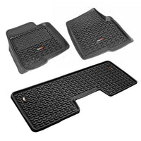 Rugged Ridge 82989.21 | Floor Liners, Kit, Black; 09-14 Ford F-150 SuperCrew