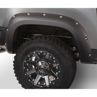Bushwacker 40102-02 Black Pocket/Rivet Style Smooth Finish Rear Fender Flares for 2019-2022 GMC Sierra 1500