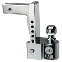 Flash ISBM adj. alum. Ball mount, 8" drop 9" rise, w. tongue wt. scale