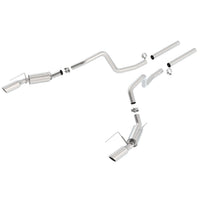 Borla 140135 | Borla S-Type Cat-Back  Exhaust System for 2005-2009 Ford Mustang GT 4.6L V8/ Shelby GT500 5.4L V8 SC Automatic and Manual Transmission Rear Wheel Drive 2-Door Coupe; Convertible.