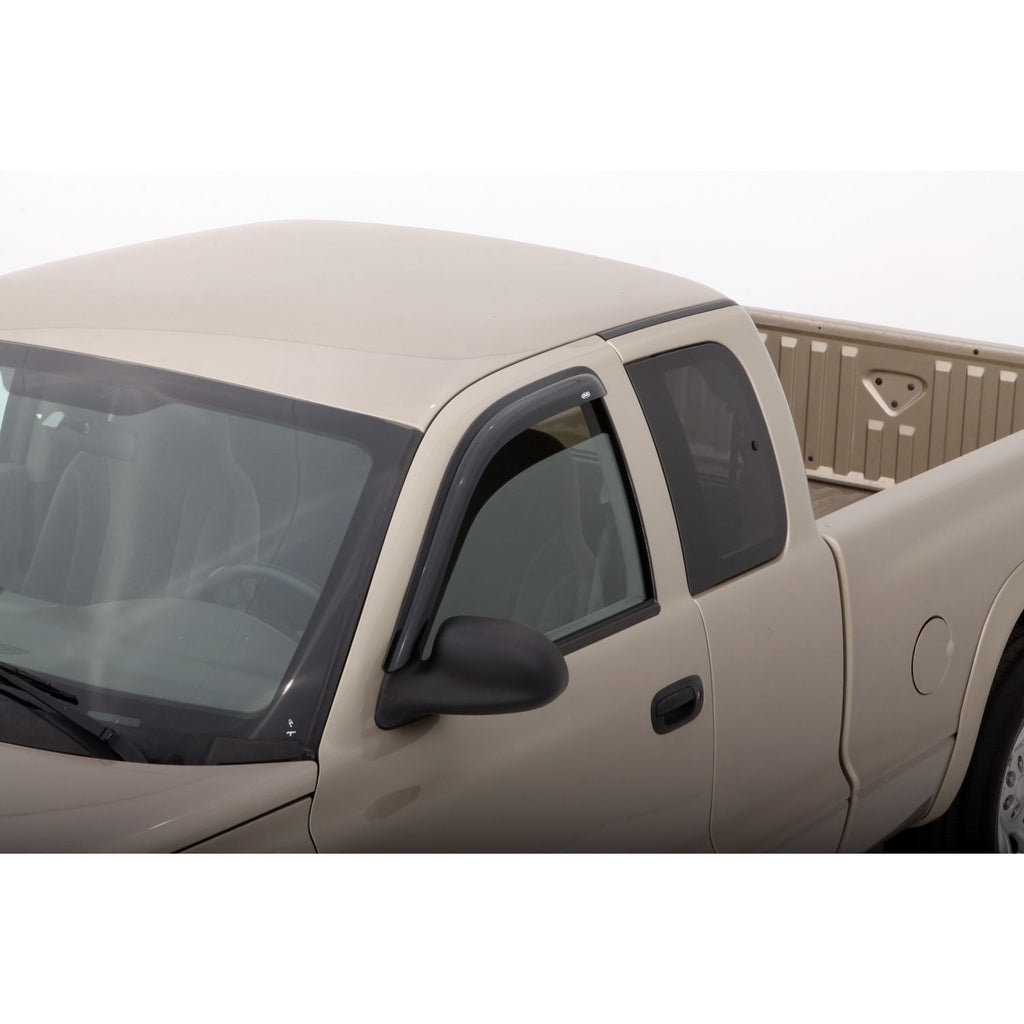 Auto Ventshade 94853 Original Ventvisor Side Window Deflector Dark Smoke 4-Piece Set for 2000-2004 Dodge Dakota Crew Cab