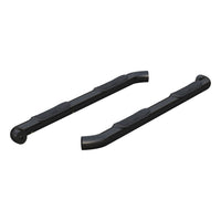 3" Round Black Stainless Side Bars Select Chevrolet Colorado GMC Canyon