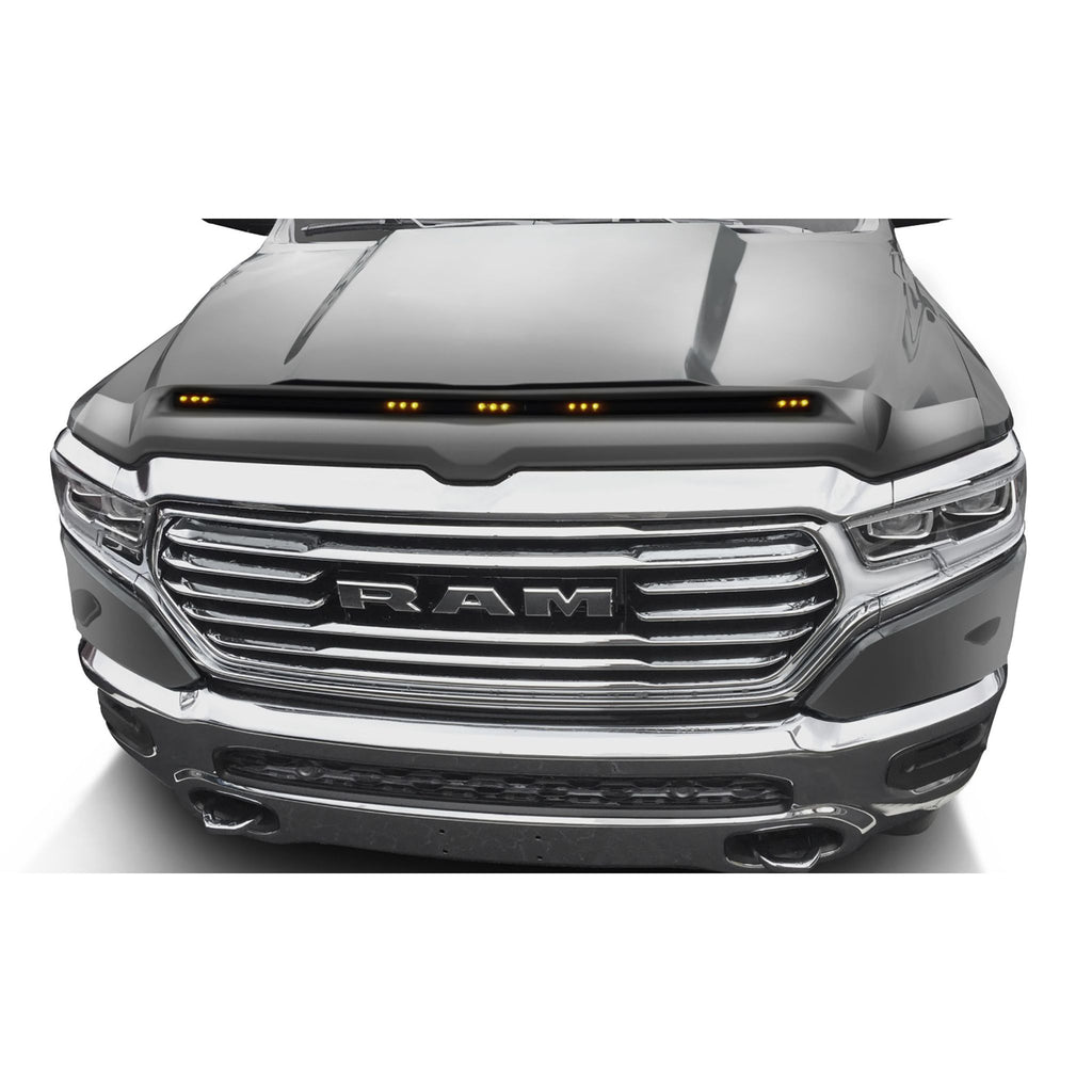 Auto Ventshade 753163-PAU Aeroskin LightShield Color Hood Protector Granite Crystal Metallic for 2019-2022 Ram 1500; Will not fit Rebel and TRX models