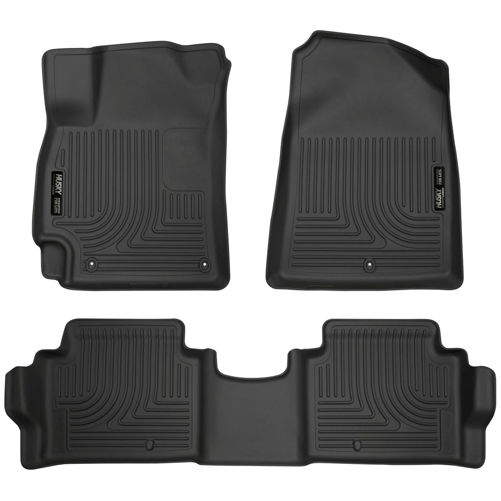 Husky Liners 98871 | Husky Liners Front & 2nd Seat Floor Liners, Fits 17-C ELANTRA WEATHERBEATER SERIES BLACK