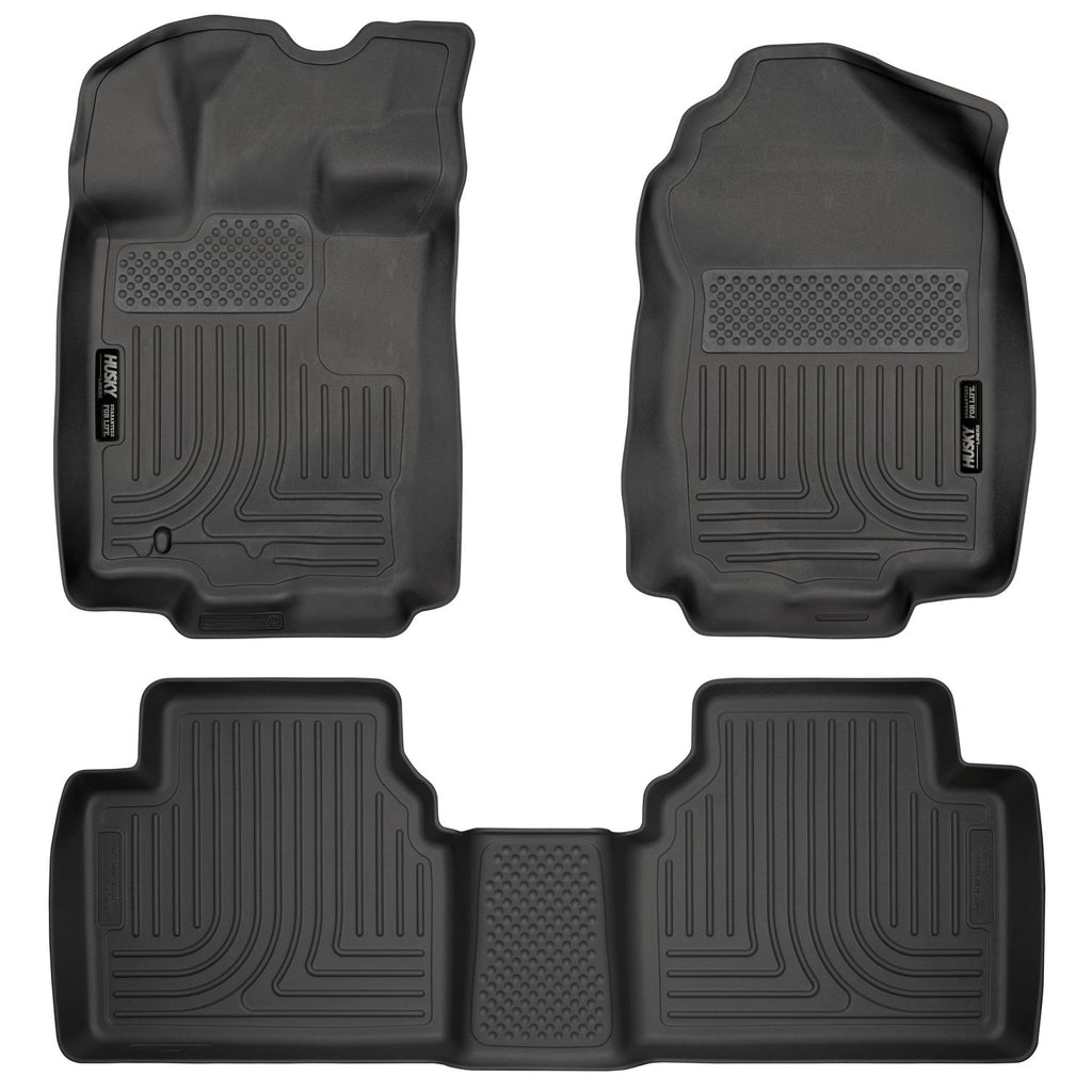 Husky Liners 98361 | Husky Liners Front & 2nd Seat Floor Liners, Fits 10-12 FUSION/MILAN/06-12 ZEPHYR/10-12 MKZ CUSTOM MOLDED FRONT & 2ND SEAT LINER BLACK