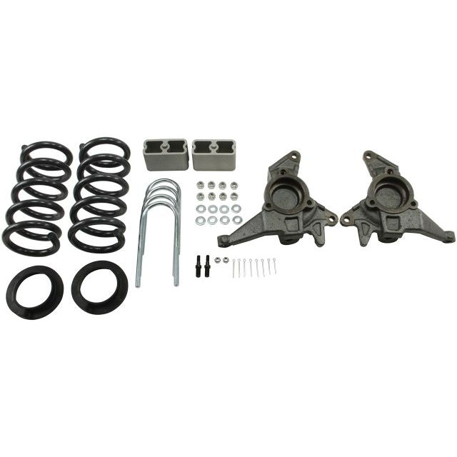 BELLTECH 626 LOWERING KITS  Front And Rear Complete Kit W/O Shocks 1998-2003 Chevrolet Blazer/Jimmy 6 cyl. (except Extreme) 4 in. or 5 in. F/3 in. R drop W/O Shocks