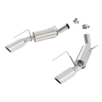 Borla 11750 | Borla S-Type Axle-Back Exhaust System for 2005-2009 Ford Mustang GT 4.6L V8/ 2007-2009 Ford Mustang Shelby GT500 5.4L V8 SC Automatic; Manual Transmission; Rear Wheel Drive 2-Door Coupe; Convertible.