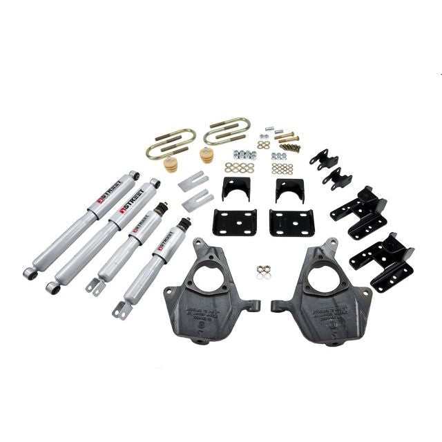 BELLTECH 679SP LOWERING KITS  Front And Rear Complete Kit W/ Street Performance Shocks 2004-2006 GMC Sierra Denali (Crew Cab 4DR) 2 in. F/4 in. or 5 in. R drop W/ Street Performance Shocks