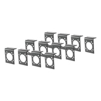 Connector Mounting Brackets for 7-Way RV Blade (Black 12-Pack)