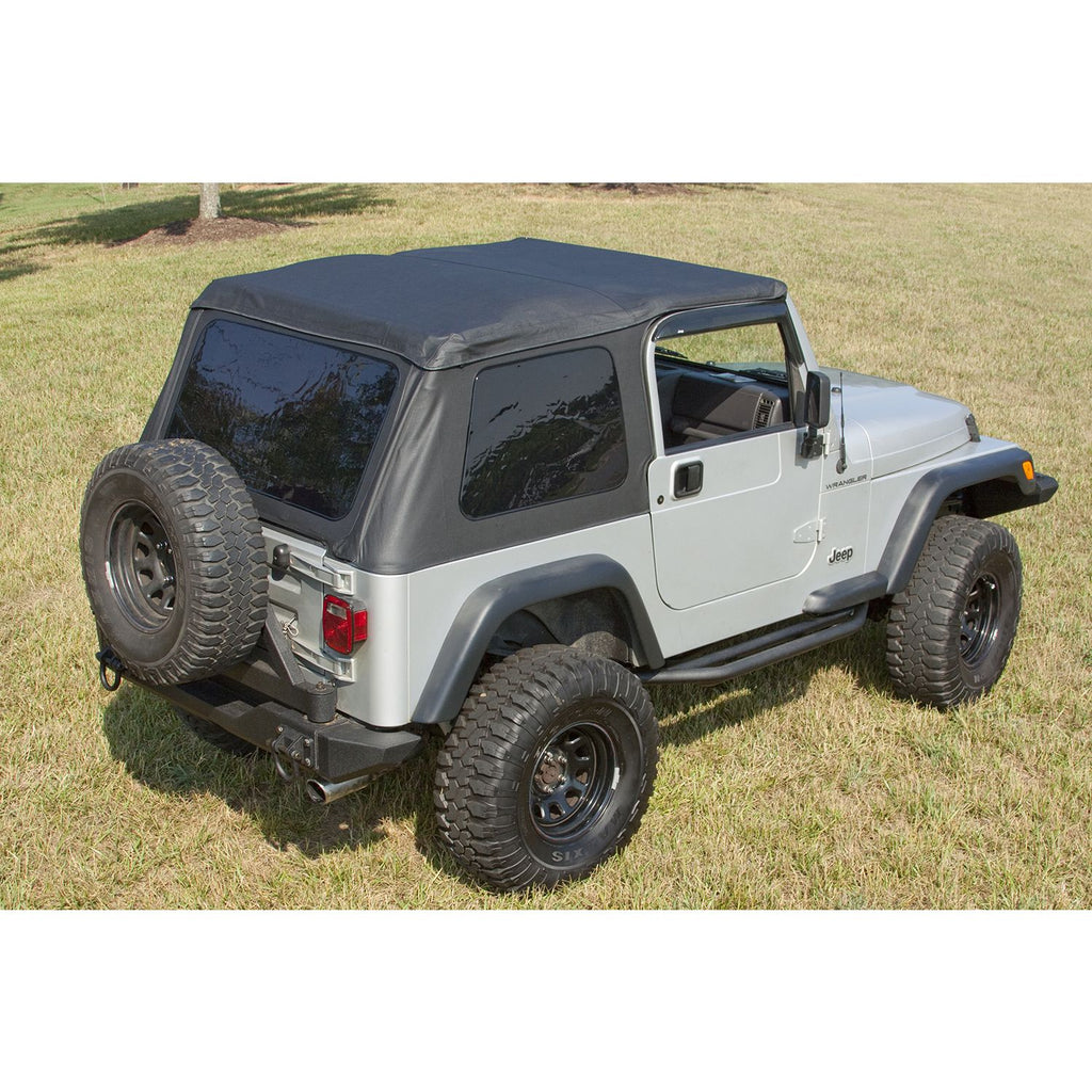 XHD Soft Top Bowless Black Diamond; 97-06 Jeep Wrangler TJ