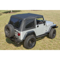 XHD Soft Top Bowless Black Diamond; 97-06 Jeep Wrangler TJ
