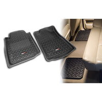 Rugged Ridge 82987.61 | Floor Liners, Kit, Black; 07-11 Toyota Sequoia/Tundra CrewMax/Double