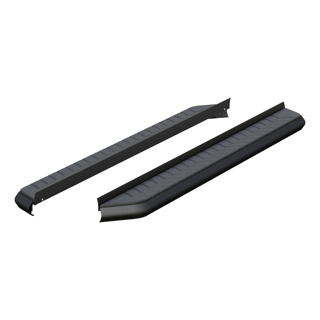 AeroTread 5" x 76" Black Stainless Running Boards (No Brackets)