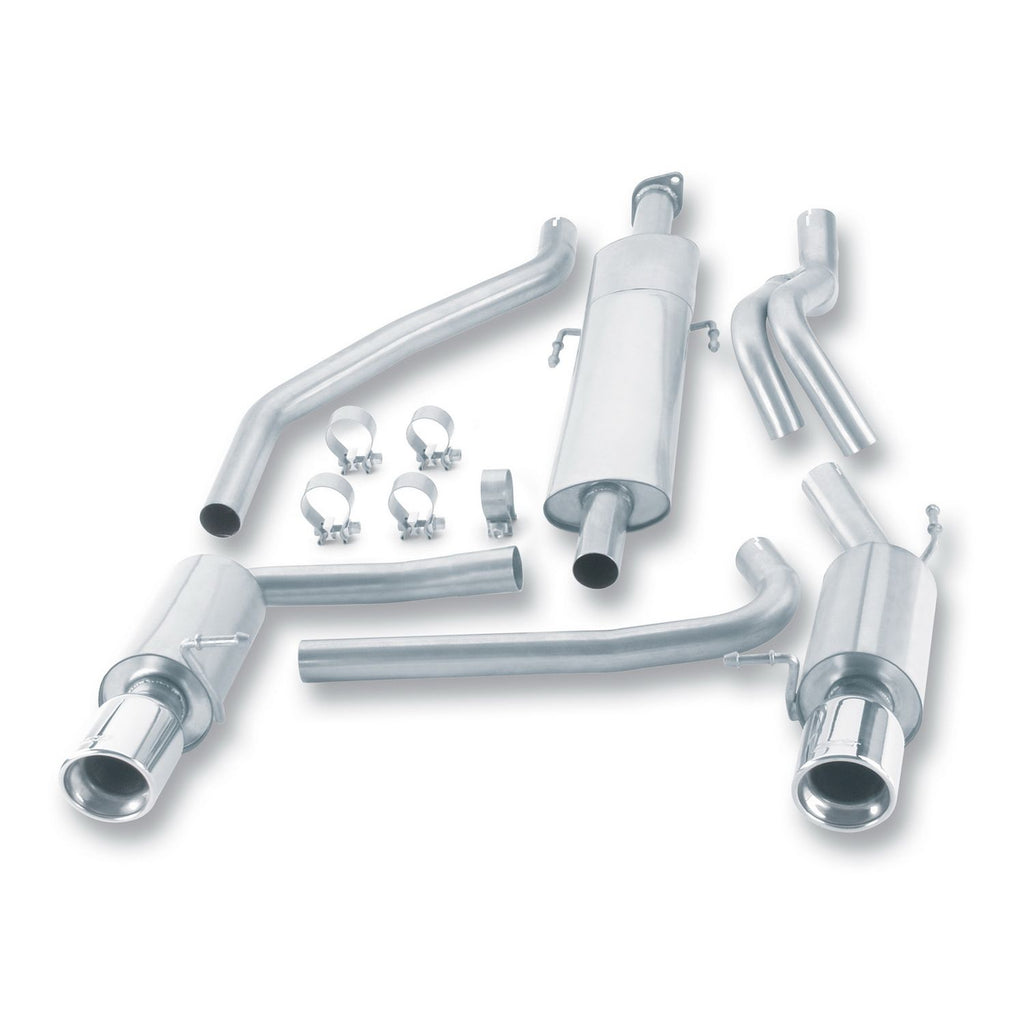 Borla 140064 | Borla S-Type Cat-Back  Exhaust System for 2003-2006 Hyundai Tiburon GT 2.7L V6 Automatic and Manual Transmission Front Wheel Drive 2-Door.