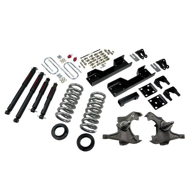 BELLTECH 717ND LOWERING KITS  Front And Rear Complete Kit W/ Nitro Drop 2 Shocks 1997-2000 Chevrolet Silverado/Sierra 3/4 Ton & 1 Ton (Ext Crew Cab/Dually) 4 in. or 5 in. F/8 in. R drop W/ Nitro Drop II Shocks