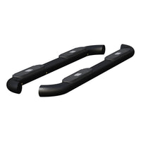 Big Step 4" Black Aluminum Round Side Bars Select Nissan Titan XD
