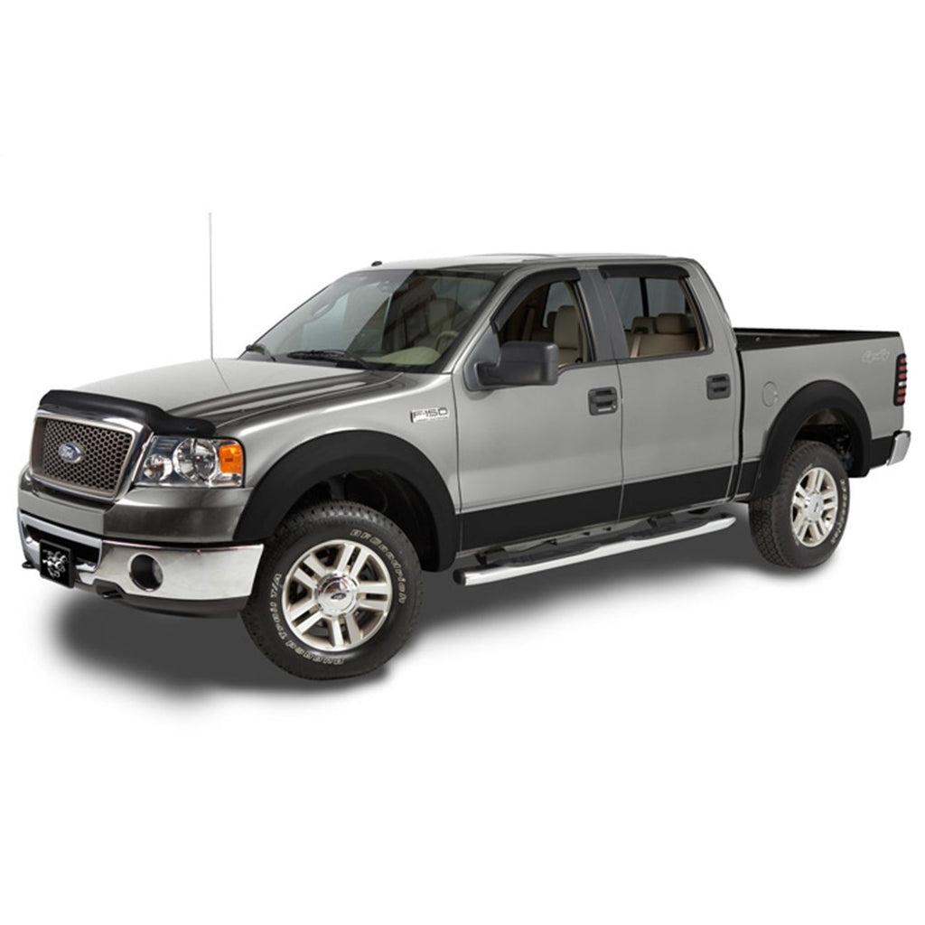 Stampede 8510-2 Black Trail Riderz Smooth Finish 4-Piece Fender Flare for 2004-2008 Ford F-150 | Fits 66.0/78.0/96.0 In. Bed