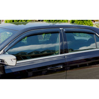 Auto Ventshade 94682 Original Ventvisor Side Window Deflector Dark Smoke 4-Piece Set for 2016-2021 Honda Civic Sedan 4-Door