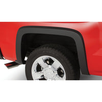 Bushwacker 40080-02 Black OE-Style Smooth Finish Rear Fender Flares for 2007-2013 Silverado 1500 2007-2014 Silverado 2500 HD 3500; Fits 78.7/97.6 In. Bed