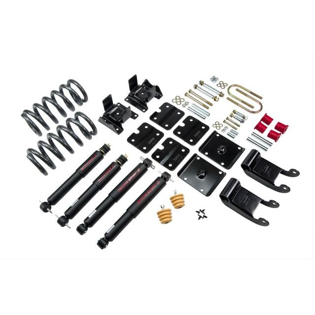BELLTECH 772ND LOWERING KITS  Front And Rear Complete Kit W/ Nitro Drop 2 Shocks 1985-1995 Chevrolet Astro/Safari (2WD w/ Factory Composite Leaf) 2.5 in. F/2.5 in. R drop W/ Nitro Drop II Shocks