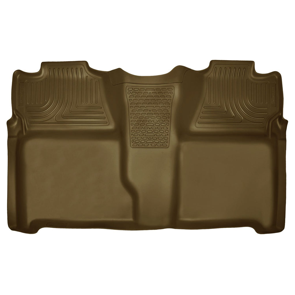 Husky Liners 19203 | Husky Liners 2nd Seat Floor Liner (Full Coverage), Fits 07-13 SILVERADO/SIERRA 1500/07-14 SILVERADO/SIERRA 2500/3500 HD CREW CAB 2ND SEAT FLOOR LINER TAN