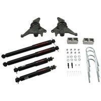 BELLTECH 624ND LOWERING KITS  Front And Rear Complete Kit W/ Nitro Drop 2 Shocks 1998-2003 Chevrolet Blazer/Jimmy 6 cyl. (incl Extreme) 2 in. F/2 in. R drop W/ Nitro Drop II Shocks