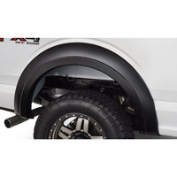 Bushwacker 20094-02 Black Extend-A-Fender Style Smooth Finish Rear Fender Flares for 2015-2020 Ford F-150