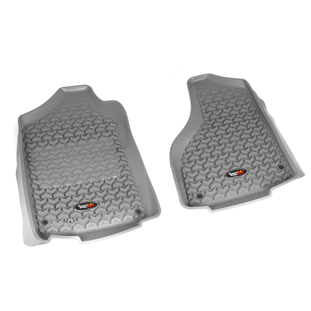 Rugged Ridge 84903.05 | Floor Liners, Front, Gray; 12-16 Dodge Ram 1500/2500/3500 Reg/Quad