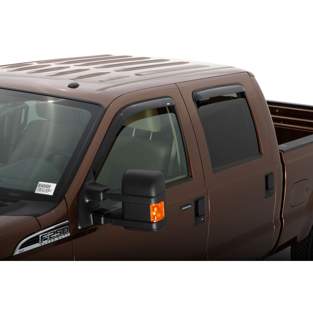 Auto Ventshade 94522 Original Ventvisor Side Window Deflector Dark Smoke 4-Piece Set for 1999-2016 Ford F-250 F-350 Super Duty with SuperCab